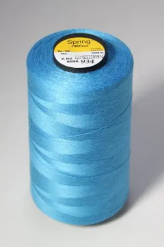 Mavi Spring polyester dikiş ipliği bobini