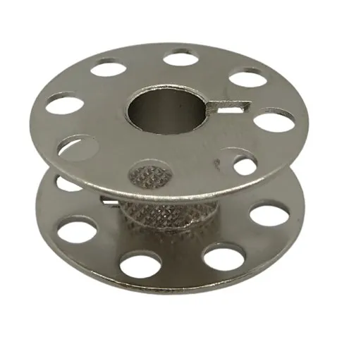Düz makine için tırtıklı metal masura