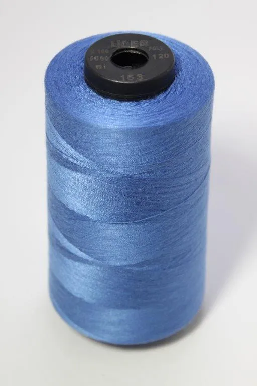 Mavi Lider 120 numara polyester dikiş ipliği bobini