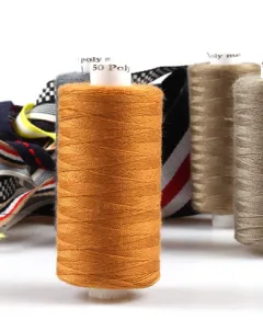 Turuncu Poly Max polyester kaplı dikiş ipliği bobini